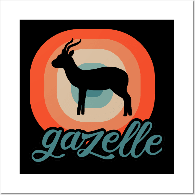 african gazelle design lover savanna Wall Art by FindYourFavouriteDesign